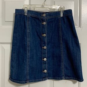 Button up Jean skirt